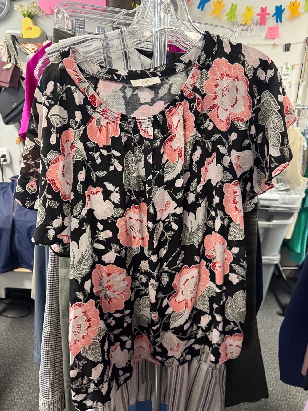 Loft floral top L // 091020